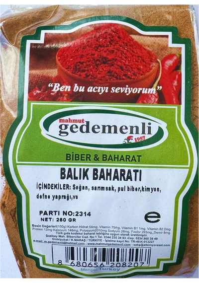 Mahmut Gedemenli Balık Baharatı 250 G