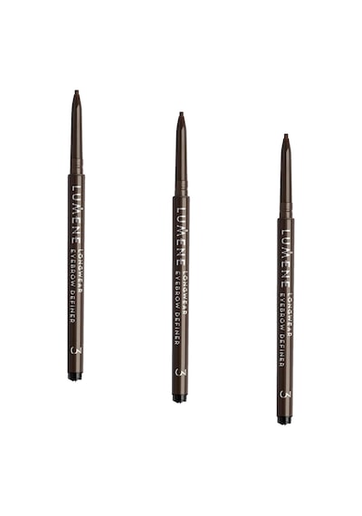 Lumene Longwear Eyebrow Definer Ultra Ince Uçlu Kalıcı Kaş Kalemi Ash Brown 3 Paketi 0