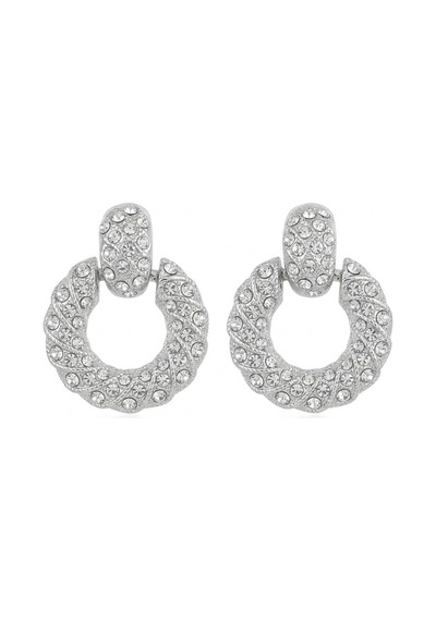 Taşlı Sallantılı Kadın Küpe Gümüş - 930045133 Gümüş