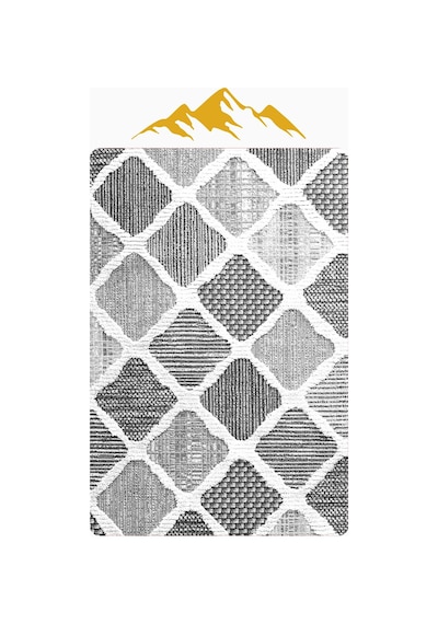 Modern Desenli Dijital Baskı Kaymaz Taban Halı H0902 Renkli