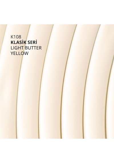 Kalıcı Oje K108, Light Butter Yellow, 10 Ml