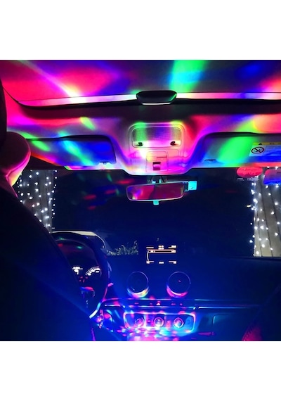 Disko Topu Sese Duyarlı Rgb Usb Girişli Disco Topu Iç Aydınlatma (451331531)