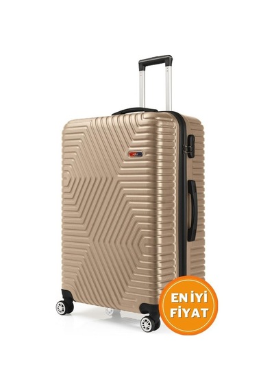 G&d Polo Suitcase Abs Gold Büyük Boy Valiz 600.06-b