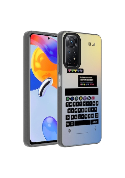 Zore Redmi Note 11 Pro 5g Kılıf Desenli Ogaa Dragon Sert Kapak - Klavye