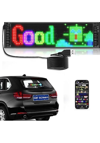 Akıllı Led Ekran Paneli Uygulama Kontrollü Yazı Ve Animasyon Gösterimi 399832