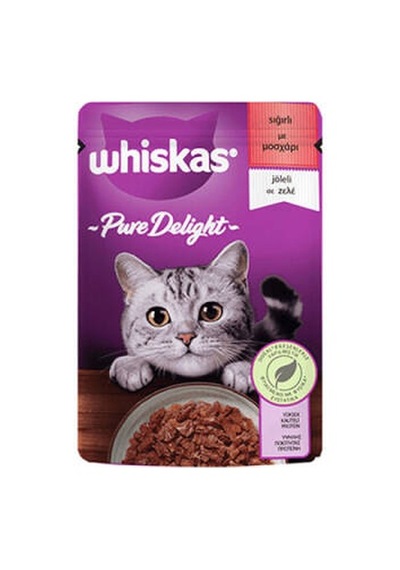 Pouch Pure Delight Jöle İçinde Sığır Etli Yetişkin Kedi Konservesi 85 Gr