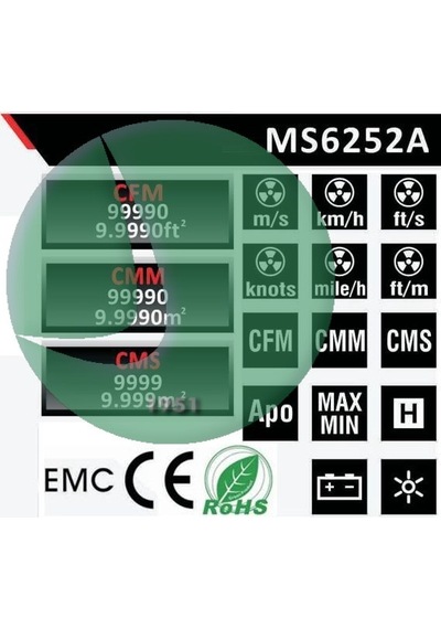 Mastech Ms6252A Dijital Anemometre
