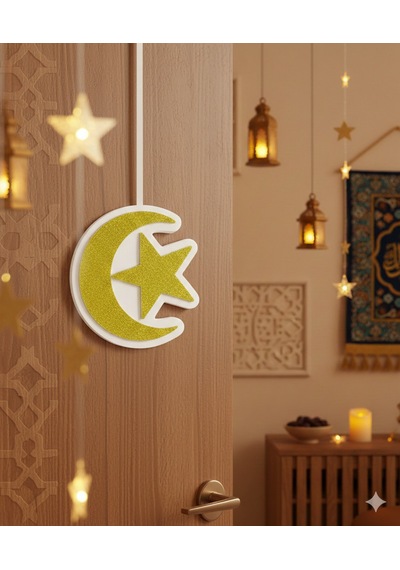 Dodomar 22 X 23,5 Cm Strafor Ramazan Ay-yıldız Duvar Ve Dekor Süsü