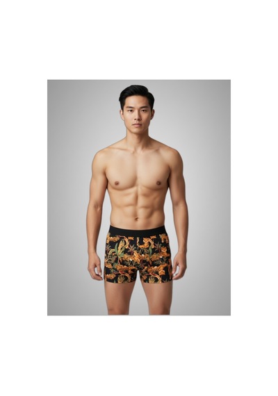 Harry Jons Erkek 6'lı Desenli Renkli Pamuklu Premium Paket Boxer Karışık Karışık