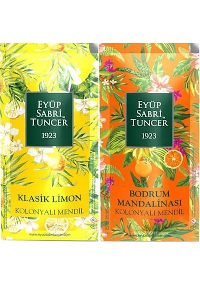 Eyüp Sabri Tuncer Est Klasik Limon Ve Bodrum Mandalinası 300 Adet Kolonyalı Mendil 2 Li Set