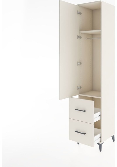 Hyperion Dolap 2 Raflı 2 Çekmeceli Tek Askılı 44x44x221 Aytaşı-aytaşı Aytası
