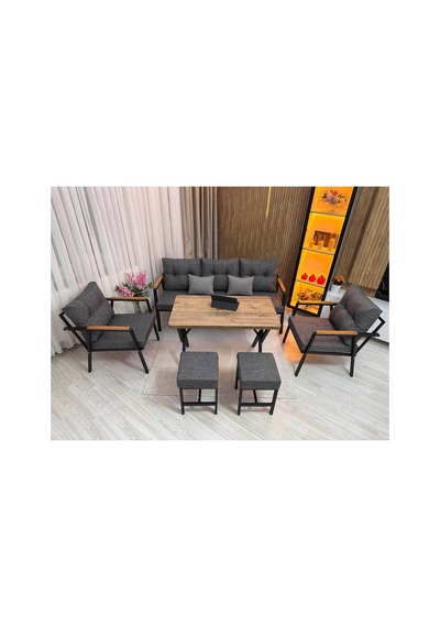 Dora 3 -1 - 1 + Masa + 2 Adet Puf , Balkon, Bahçe, Teras, Cafe - Salon - Metal Kanepe Koltuk Takımı , Çay Seti Dora 3 -1 - 1 + Masa + 2 Adet Puf , Balkon, Bahçe, Teras, Cafe - Salon - Metal Kanepe Koltuk Takımı , Çay Seti