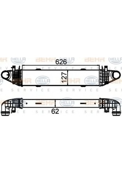 KNECHT CI428000S Turbo Radyatörü (626×127×62) W204 S204 C204 C 180 Cgı C 200 Cgı M 271.820 (Eno:8Ml376899191)