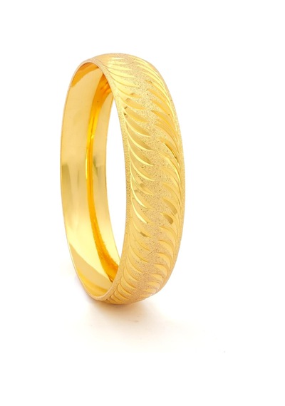 Ferizz Altın Kaplama Rüzgar Model 1.5 Cm Bilezik Blz-3026 Altın