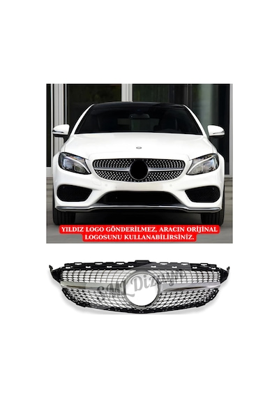 Mercedes C Serisi W205 2015-2018 Diamond Ön Panjur-böbrek İthal