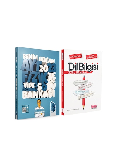 Benim Hocam 2023 Ayt Fizik Ve Akm Dil Bilgisi Soru Bankası Seti 2 Kitap