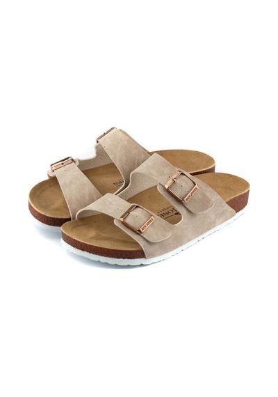 Roy Jones 7001 Bej Erkek Comfort Casual Anatomik Tokalı Terlik Bej