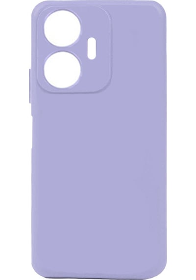 Rba Aksesuar Realme C55 Kılıf Rba Biye Silikon - Lila Çok Renkli