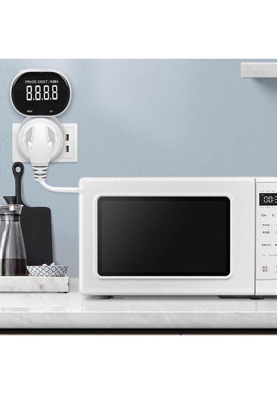 Wellhise Pm 005 Dijital Enerji Ölçer Priz - Dönebilir Va Ekranlı Wattmetre - 16a 3680w