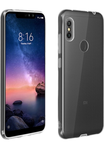Xiaomi Redmi Note 6 Kılıf FitCase Toz Koruma Tıpalı Arka Kapak Şeffaf