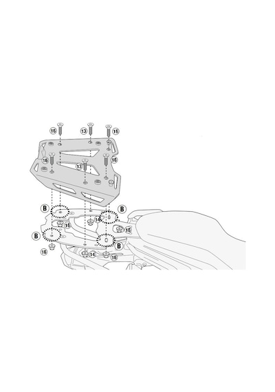 Bmw G310 R 17 25 Arka Çanta Taşıyıcısı Givi Sr5125 Siyah