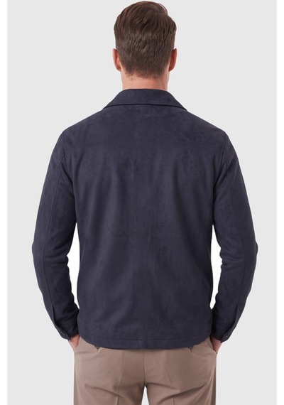Rizzup Erkek Slim Fit Tüylenmeyen Kırışmayan Lacivert Süet Ceket Astarlı Gömlek Yaka 2704503 Rizzup Erkek Slim Fit Tüylenmeyen Kırışmayan Lacivert Süet Ceket Astarlı Gömlek Yaka 2704503