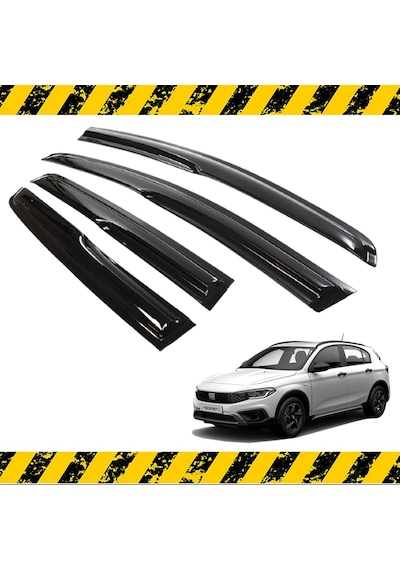 Fiat Egea Cross Mügen Cam Rüzgarlığı 2021 Sonrası 4 Lü Set N11.12260