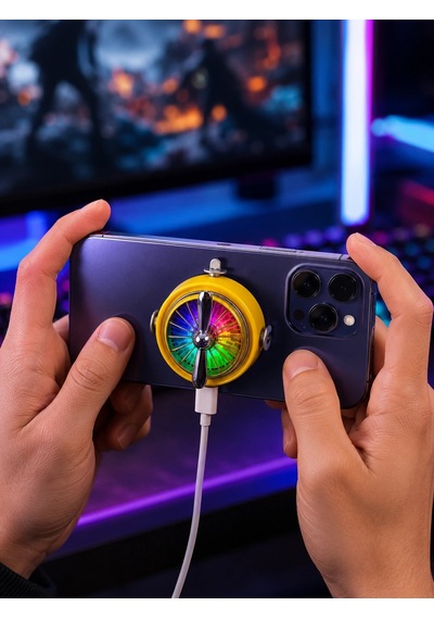 Rgb Işıklı Manyetik Telefon Oyun Soğutucu Fan Diğer