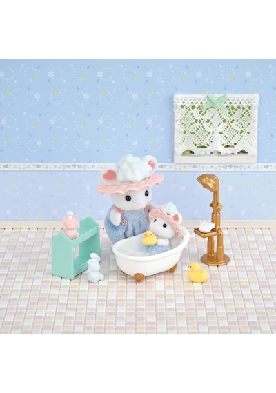 Sylvanian Families Kardeşle Köpüklü Banyo Seti 5805 Sylavanian Families