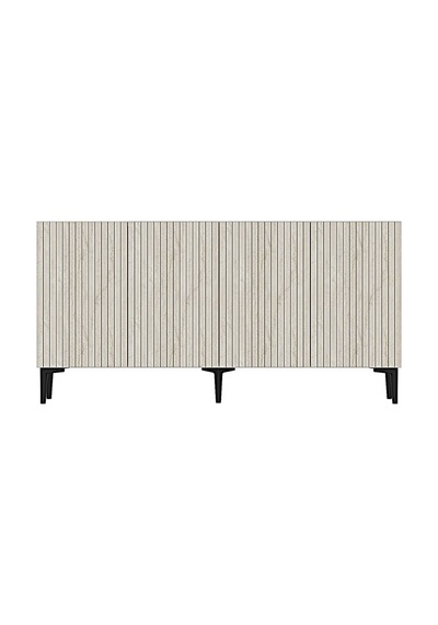 Ka1807bt Zeynep Konsol ,tv Sehpası Beyaz-traverten 180cm