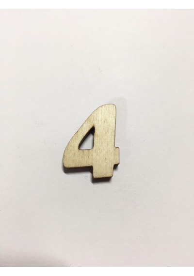 2.5 Cm Ahşap Harf ve Rakamlar - 4