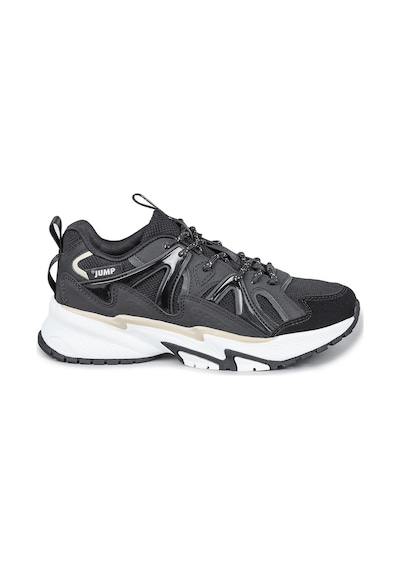 Jump 29942 Siyah - Bej Kadın Sneaker Günlük Spor Ayakkabı