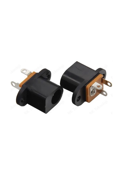 5.5mm x 2.1mm Dişi Jak Panel Tipi Güç Soketi Konnektörü