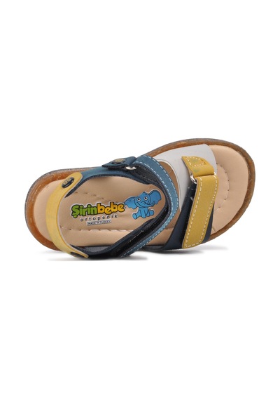 Şiringenç 210109 Lacivert-bej-hardal Comfort Erkek Çocuk Sandalet 001