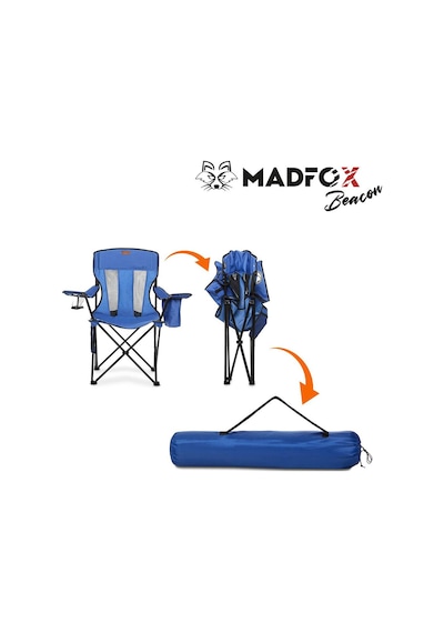 Madfox Beacon Katlanır Kamp Sandalyesi Mavi