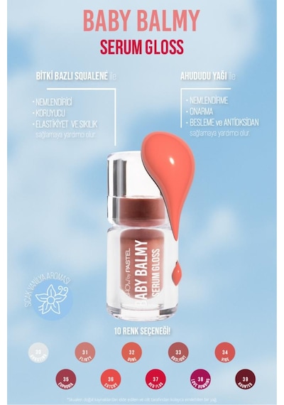 Pastel Show By Baby Balm Serum Gloss 32 Dune Dudak Parlatıcısı 32