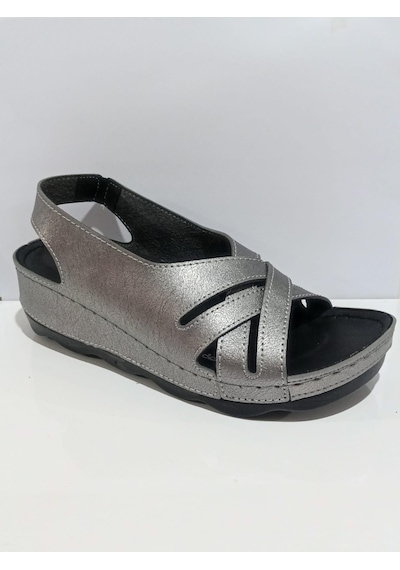 Aryan 37-759 Anatomic Kadın Dolgu Topuk Sandalet Bej