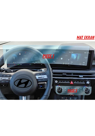 Hyundai Tucson 2026 Hayalet Ve Bilgi Ekran Uyumlu Set Mat Ekran Koruyucu