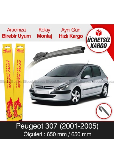 Peugeot 307 Silecek Takımı 2001-2005 İnwells Muz