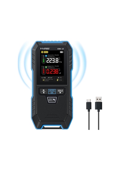 Fnırsı Erd-10 4'ü 1 Arada Elektromanyetik Radyasyon Dedektörü Emf Ölçer