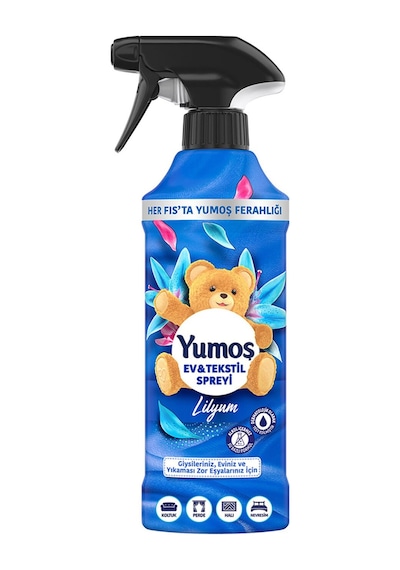 Yumoş Ev Ve Tekstil Spreyi Lilyum Yıkanması Zor Eşyalar İçin 450 Ml 3 Adet