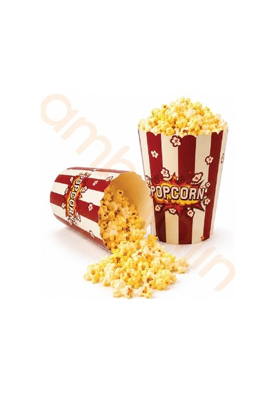 500 Adet24 Oz Patlamış Mısır Kovası 700 Cc Karton Popcorn Kutusu Çok Renkli