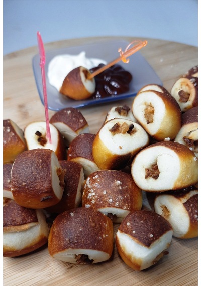 Brezel Bites Çıtır Soğanlı - Lokmalık Alman Simidi 64 Adet