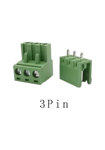 3 Pin 5.08mm Geçmeli 90c Takım Klemens