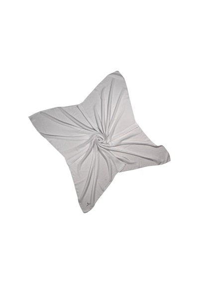 Mim Eşarp Mısırlı Eşarpları Aerobin Jazz Caz Eşarp 110x110 Cm Beyaz