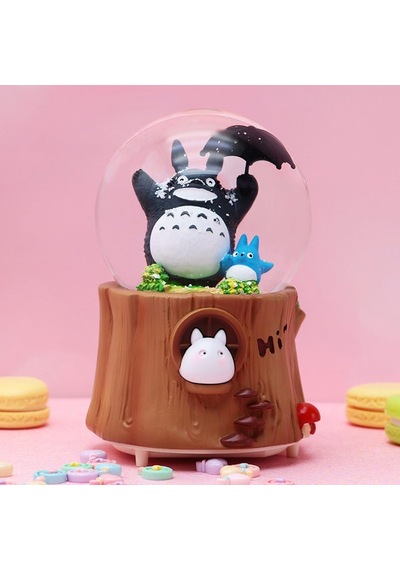 Sevimli Totoro Orta Boy Işıklı Müzikli Kar Küresi