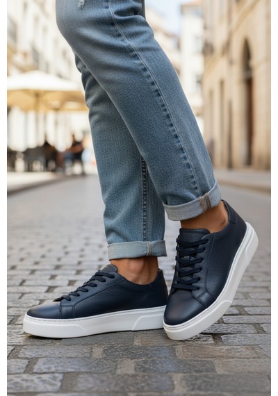 Dosa Shoes Y-120 Erkek Deri Ayakkabı-siyah Lacivert