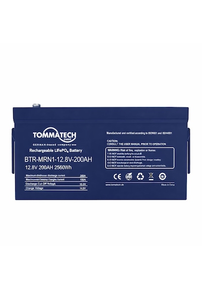 Tommatech Marine Abs Kasa 12.8v 200ah Lfp Lityum Batarya