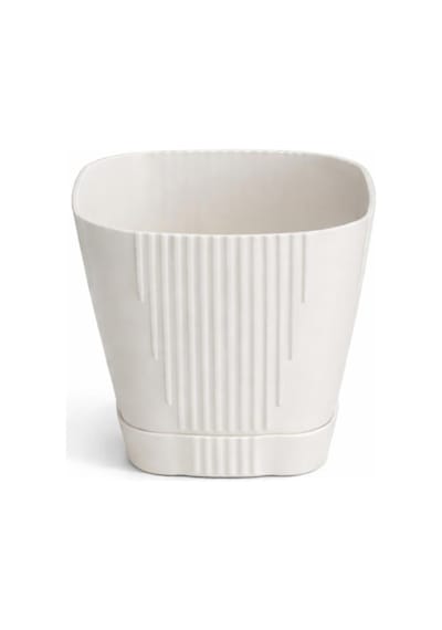Omnipazar So-zb03 Zambak Dekoratif Plastik Saksı 3.4 Litre No:3 Kirli Beyaz 113