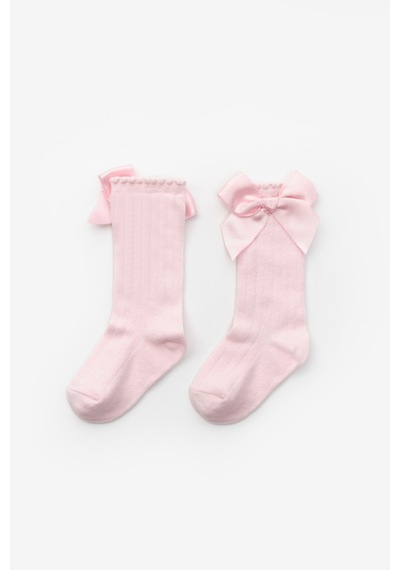 Le Mabelle Pembe Kurdeleli Kız Çocuk Çorap Pembe